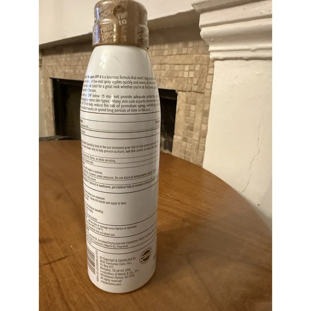 Bain de Soleil SPF 4 Spray Transpare Sunscreen New & Sealed Water Resistant Rare